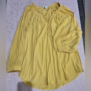 Chico's Mustard Yellow Blouse